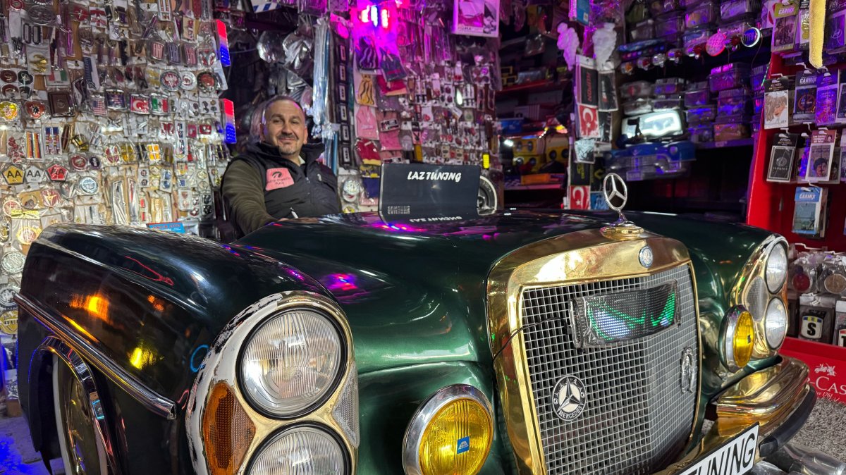 Turkish auto specialist turns scrapped 1967 Mercedes into desk