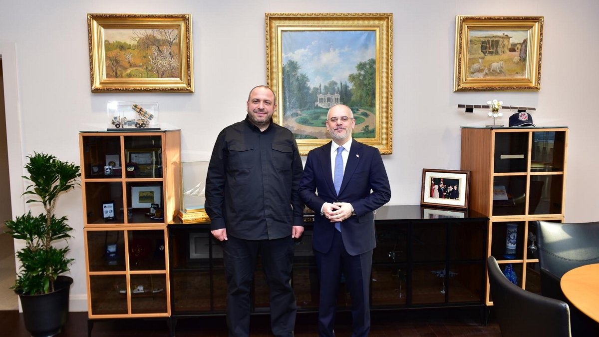 Akif Çağatay Kılıç meets with Rustem Umerov, the secretary of Ukraine's National Security and Defense Council, in Ankara, Feb. 24, 2026. (AA Photo)