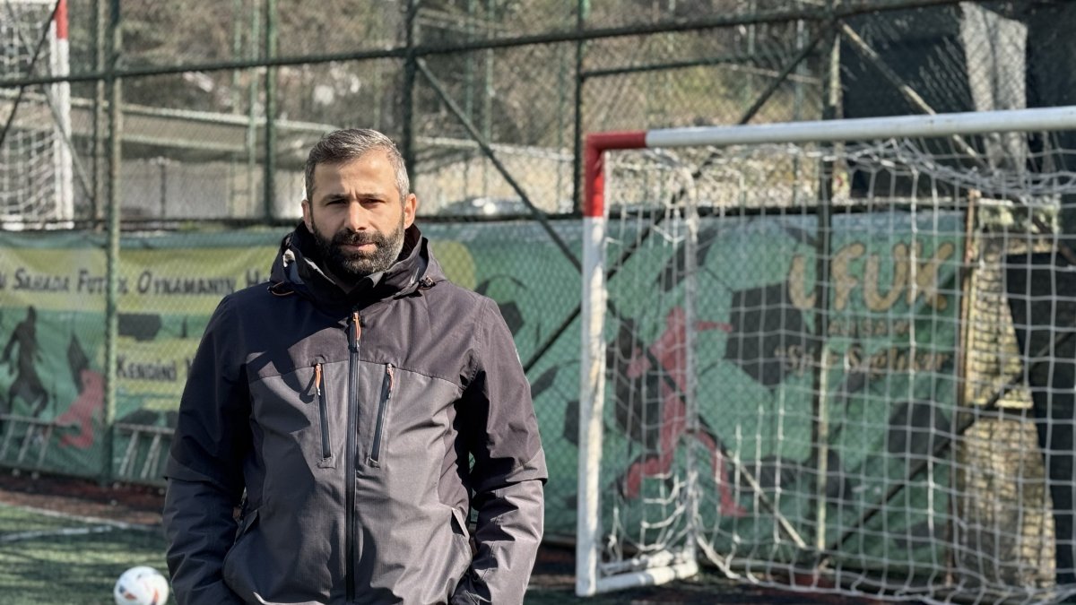 İstanbul Yurdum Spor Team captain Gani Çatan in Istanbul, Feb. 23, 2026. (AA Photo)