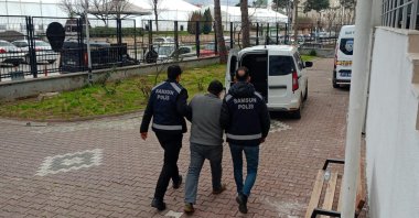 Police detain a wanted Gülenist Terrorist Group (FETÖ) member in Samsun province, northern Türkiye, Feb. 19, 2026. (AA Photo)