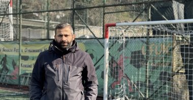 İstanbul Yurdum Spor Team captain Gani Çatan in Istanbul, Feb. 23, 2026. (AA Photo)