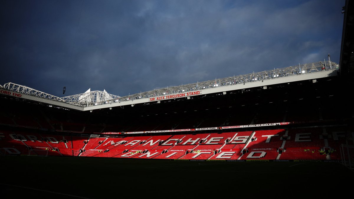 General view of Old Trafford stadium before the Premier League match between Manchester United and Tottenham Hotspur in Manchester, Britain, Feb. 7, 2026. (Reuters Photo)
