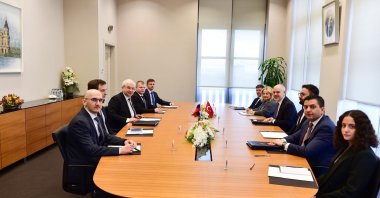 President Recep Tayyip Erdoğan’s chief adviser Akif Çağatay Kılıç and Russian delegation led by Igor Khovayev hold a meeting in Ankara, Feb. 25, 2026. (AA Photo)