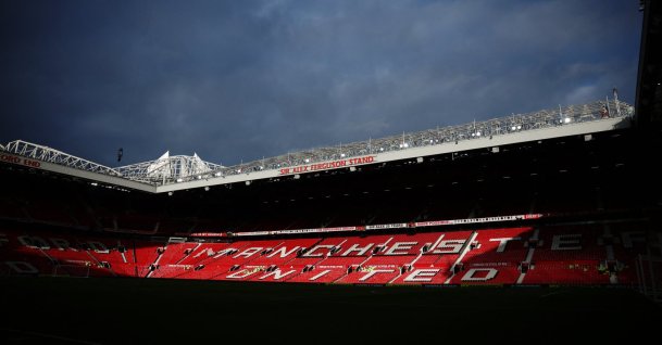 General view of Old Trafford stadium before the Premier League match between Manchester United and Tottenham Hotspur in Manchester, Britain, Feb. 7, 2026. (Reuters Photo)
