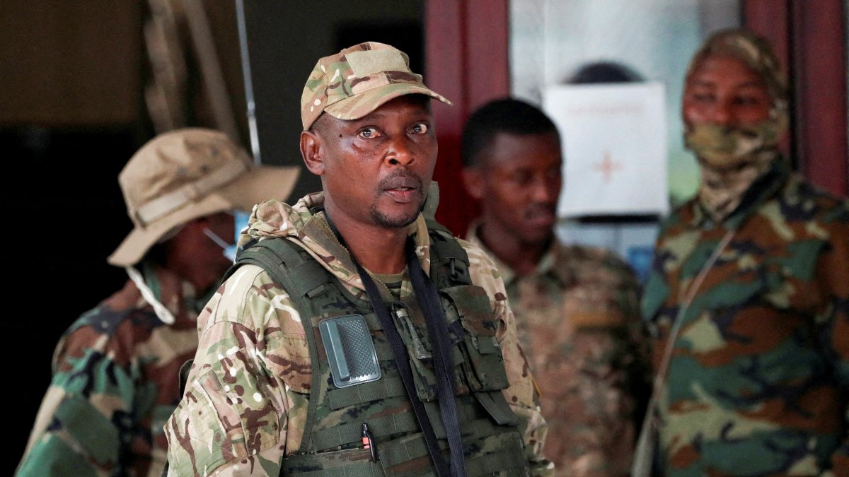 M23 rebel group spokesperson Willy Ngoma arrives at their position amid conflict between M23 rebels and the Armed Forces of the Democratic Republic of the Congo (FARDC), Goma, DRC, Jan. 29, 2025. (Reuters Photo)