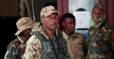 M23 rebel group spokesperson Willy Ngoma arrives at their position amid conflict between M23 rebels and the Armed Forces of the Democratic Republic of the Congo (FARDC), Goma, DRC, Jan. 29, 2025. (Reuters Photo)
