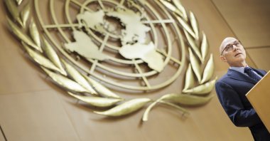 U.N. High Commissioner for Human Rights Volker Turk speaks during the opening of the 61st session of the United Nations Human Rights Council at the European headquarters of the United Nations in Geneva, Switzerland, Feb. 23, 2026. (EPA Photo)