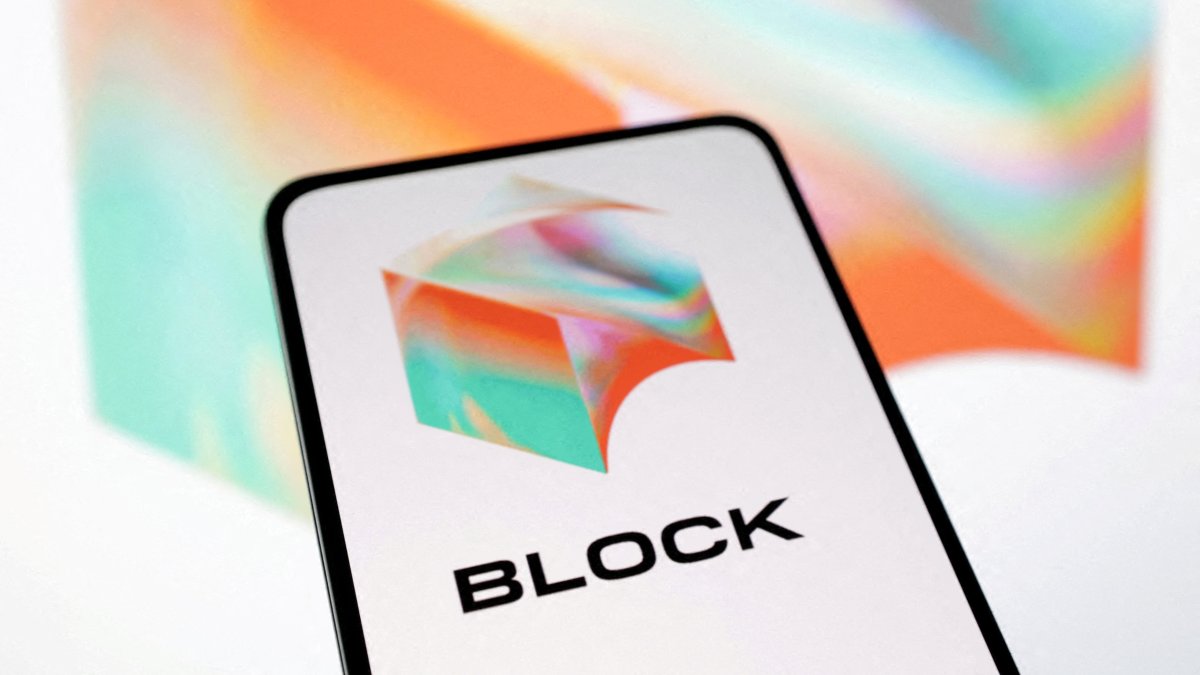 Block Inc logo is seen displayed in this illustration taken, April 10, 2023. (Reuters Photo)