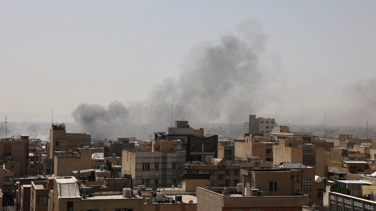 Smoke rises following an explosion, after Israel and the U.S. launched strikes on Iran, in Tehran, Iran, Feb. 28, 2026. (Reuters Photo)