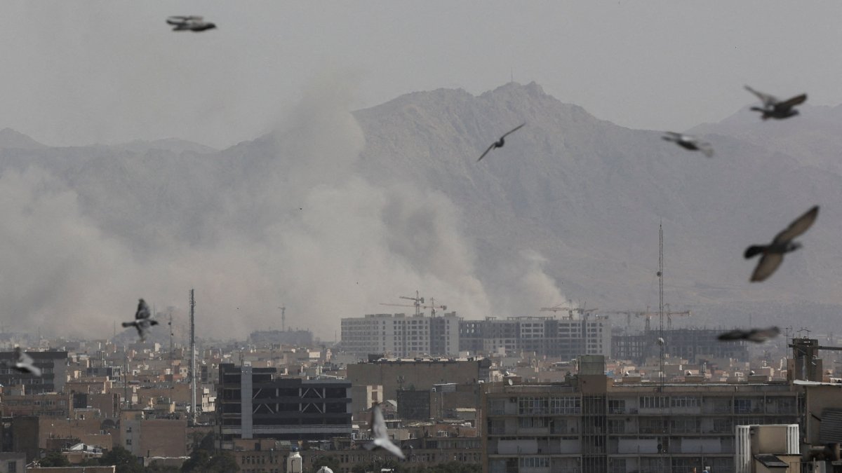 Smoke rises following an explosion, after Israel and the U.S. launched strikes on Iran, in Tehran, Iran, Feb. 28, 2026. (Reuters Photo)