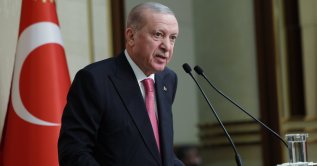 President Recep Tayyip Erdoğan speaks at an event in Ankara, Türkiye, Feb. 27, 2026. (IHA Photo)