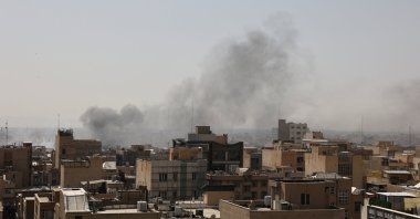 Smoke rises following an explosion, after Israel and the U.S. launched strikes on Iran, in Tehran, Iran, Feb. 28, 2026. (Reuters Photo)