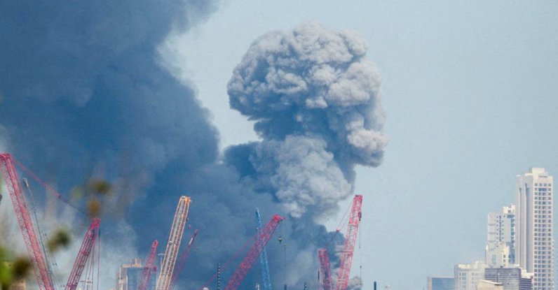 Smoke rises in the sky after blasts were heard in Manama, Bahrain, Feb. 28, 2026. (Reuters Photo)