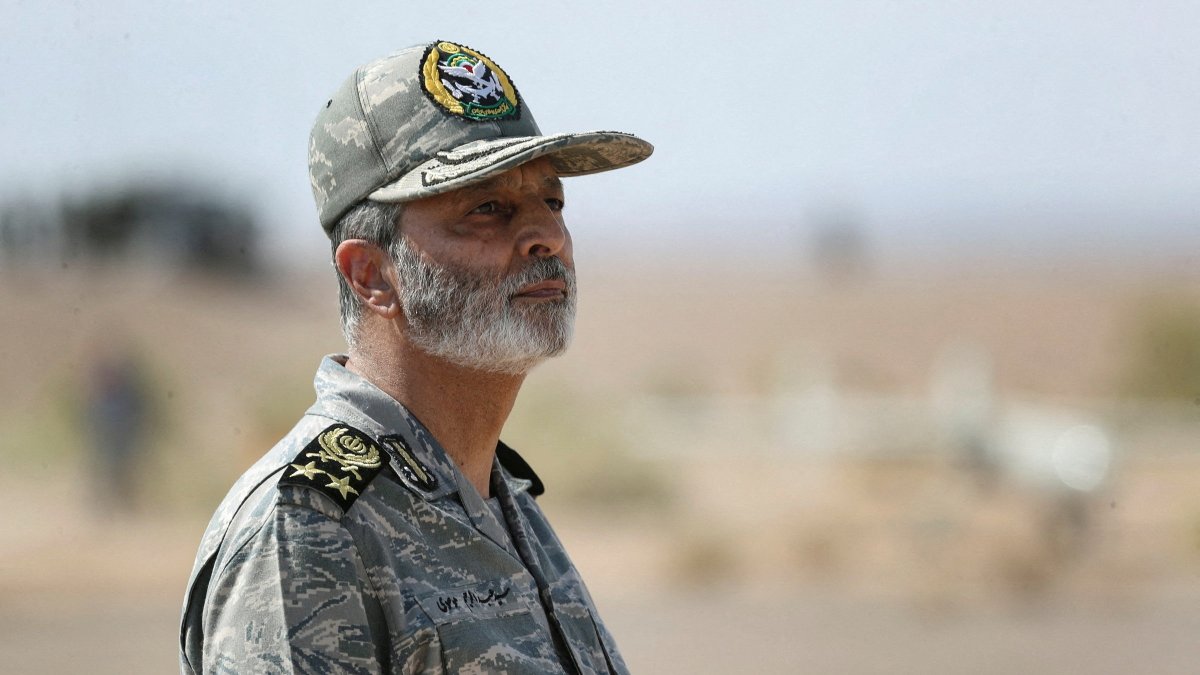 Iran's Army Commander-in-Chief, Maj. Gen. Abdolrahim Mousavi looks during a military exercise in an undisclosed location in Iran, Aug. 25, 2022. (Reuters Photo)
