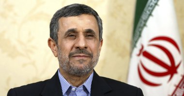 Former Iranian President Mahmoud Ahmadinejad gives an interview at his office in Tehran, Iran, April 15, 2017. (AP Photo)