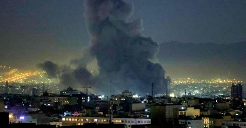 Smoke plumes rise following missile strikes in Tehran, Iran, March 1, 2026. (AFP Photo)