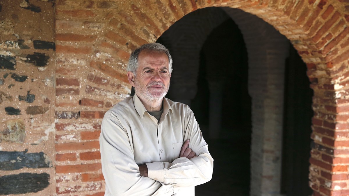 Rafael Hernandez, 62, speaks during an interview at a mosque, Almonaster la Real, Spain, Feb. 27, 2026. (AA Photo)