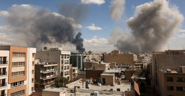 Smoke rises following an explosion, after Israel and the U.S. launched strikes, Tehran, Iran, March 1, 2026. (Reuters Photo)