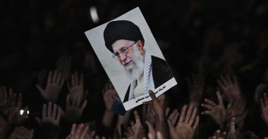 People attend the funeral of victims of violent protests held outside the U.S. Consulate in Karachi, Pakistan, March 1, 2026. (EPA Photo)