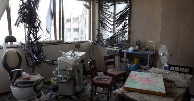 A damaged room pictured inside Gandhi hospital, Tehran, Iran, March, 2, 2026. (EPA Photo)