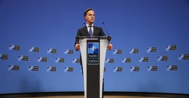 NATO Secretary General Mark Rutte attends a press conference at the Alliance headquarters in Brussels, Belgium Feb. 12, 2026. (Reuters Photo)