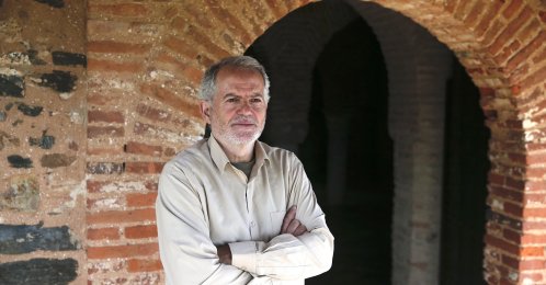 Rafael Hernandez, 62, speaks during an interview at a mosque, Almonaster la Real, Spain, Feb. 27, 2026. (AA Photo)