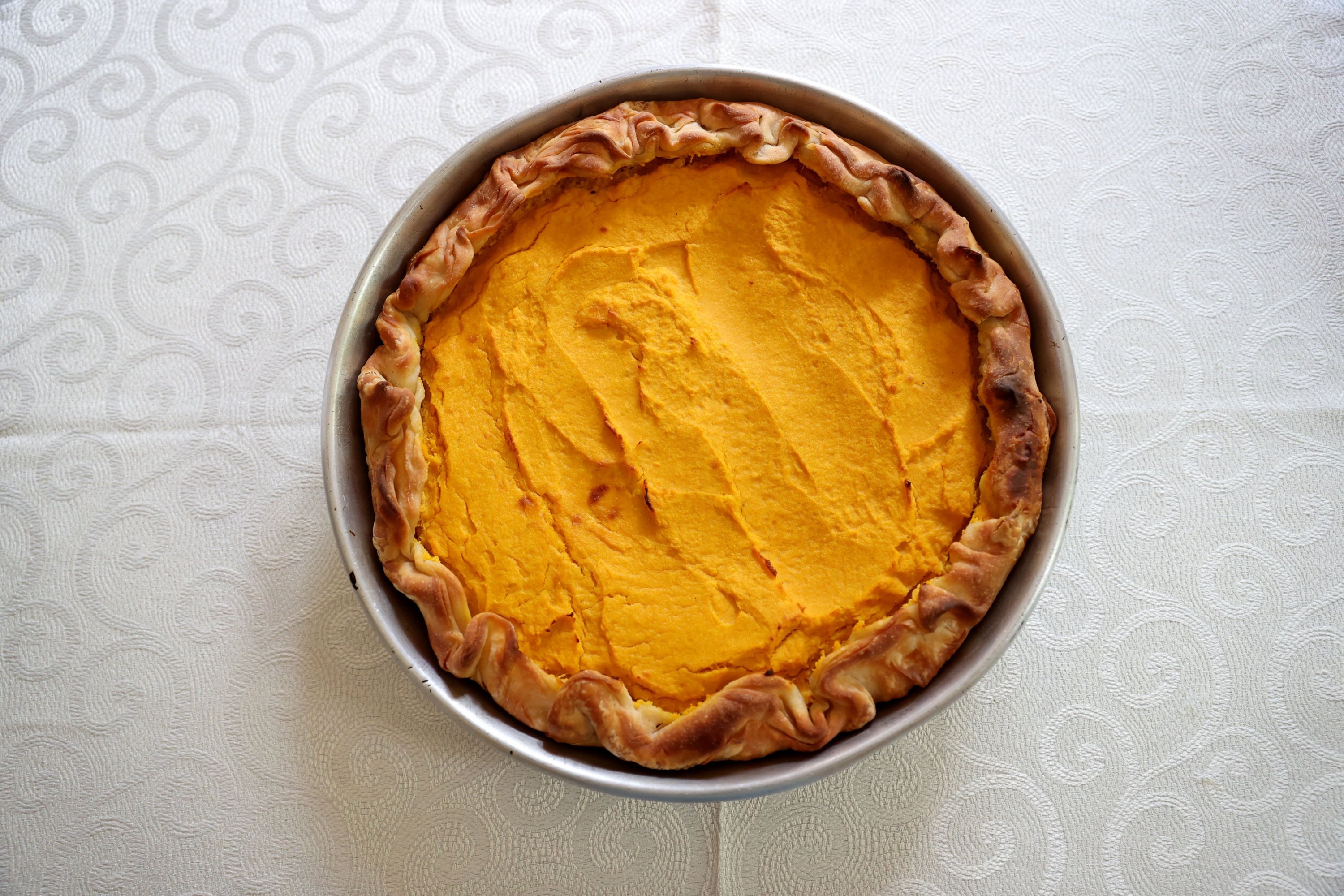 A close-up of the traditional Balkan dish tikvenik, Kırklareli, Türkiye, July 31, 2025. (AA Photo)
