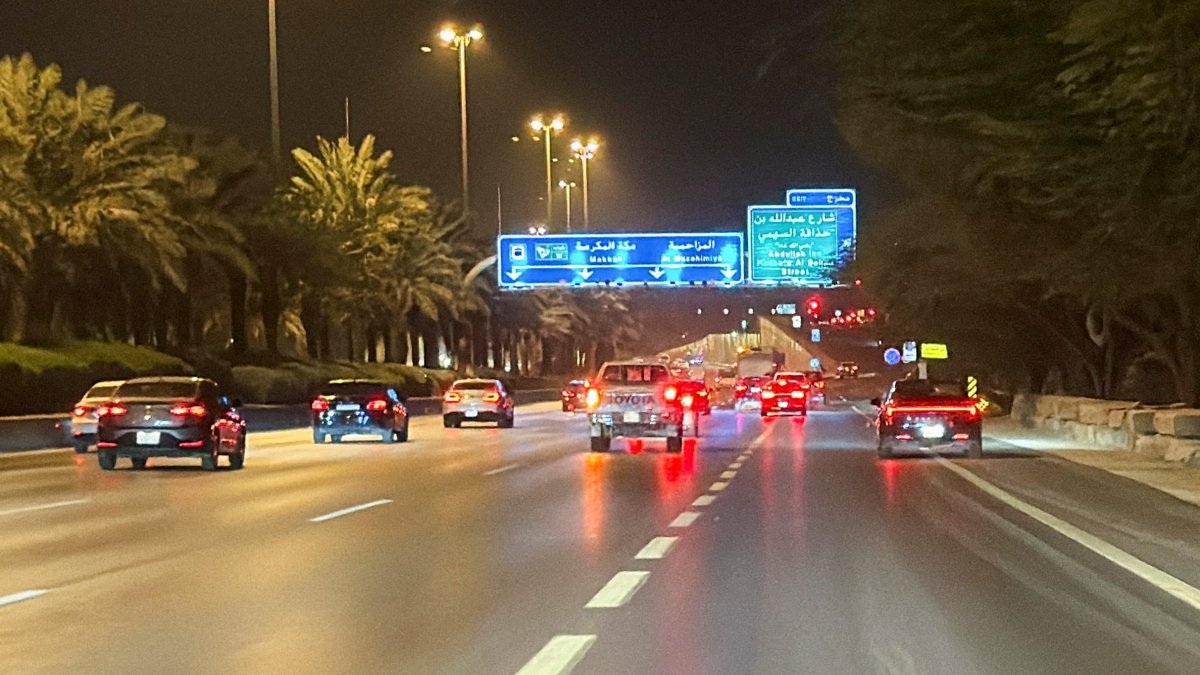 Vehicles drive along a street near the Diplomatic Quarter, following drone strikes that hit the U.S. embassy compound and were intercepted by Saudi air defences, in Riyadh, Saudi Arabia, March 3, 2026. (Reuters Photo)