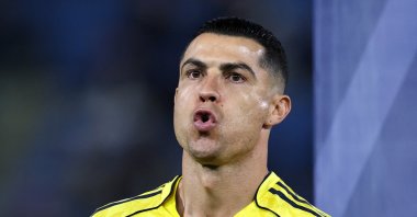 Al-Nassr's Cristiano Ronaldo before the Saudi Pro League match against Al Najma at King Abdullah Sport City Stadium, Jeddah, Saudi Arabia, Feb. 25, 2026. (Reuters Photo)
