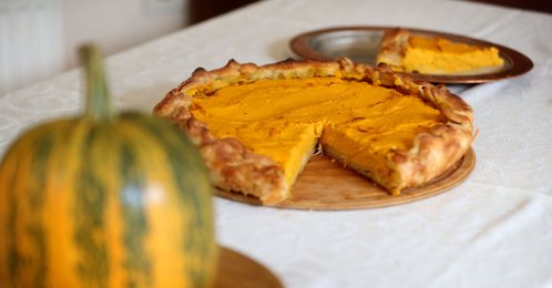 Tikvenik, the traditional Balkan pumpkin pastry, served in Kırklareli, Türkiye, July 31, 2025. (AA Photo)