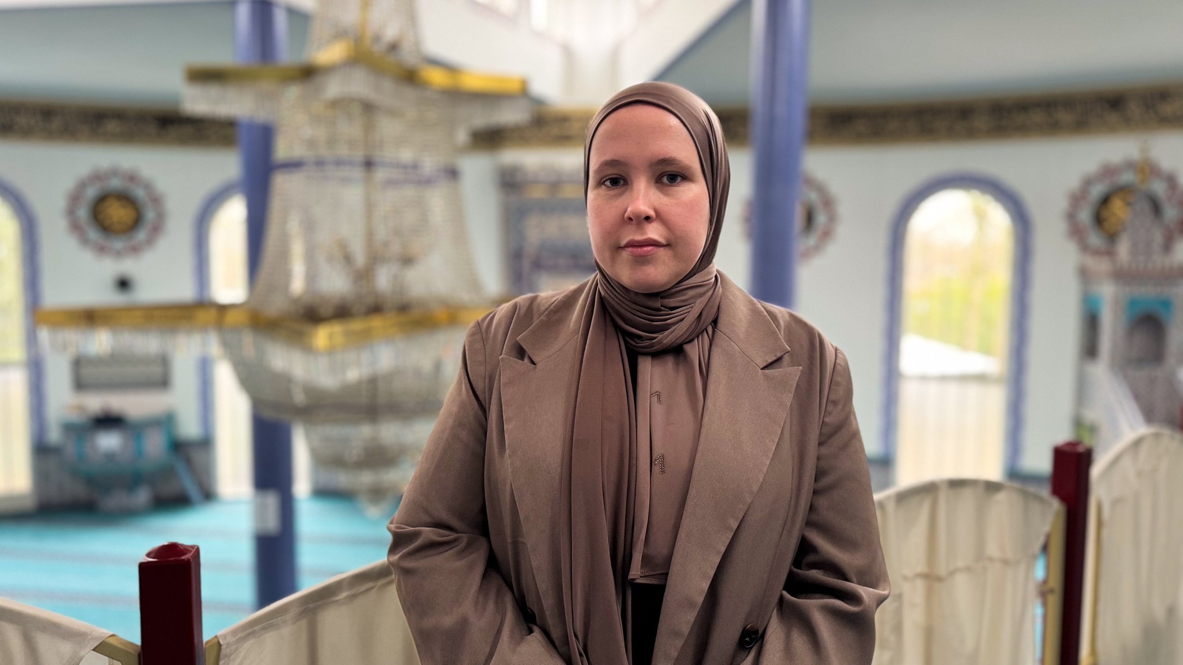 Zeynep (Ashana) Van de Weijer, a Dutch woman who converted to Islam, during an interview about her journey and its impact on her life, Tilburg, the Netherlands, Feb. 20, 2026. (AA Photo)