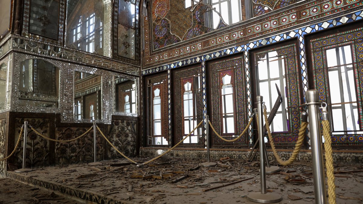 Debris at the historical monument Golestan Palace after it was damaged in an Israeli and U.S. strike, amid the U.S.-Israeli conflict with Iran, Tehran, Iran, March 3, 2026. (Reuters Photo)