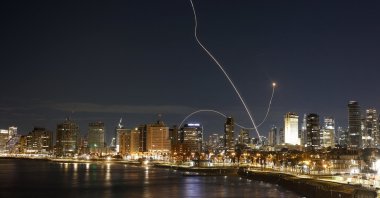 An interception attempt is made by Israel as missiles are launched from Iran, following Israeli and U.S. strikes on Iran, in Tel Aviv, Israel, March 1, 2026. (Reuters Photo)

