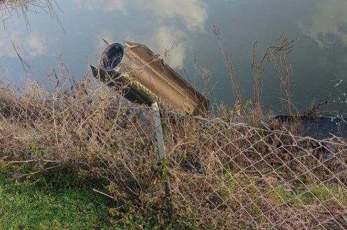 Debris from a munition that was destroyed in the air after being fired from Iran fell in the Dörtyol district of Hatay province, Türkiye, March 4, 2026. (IHA Photo)