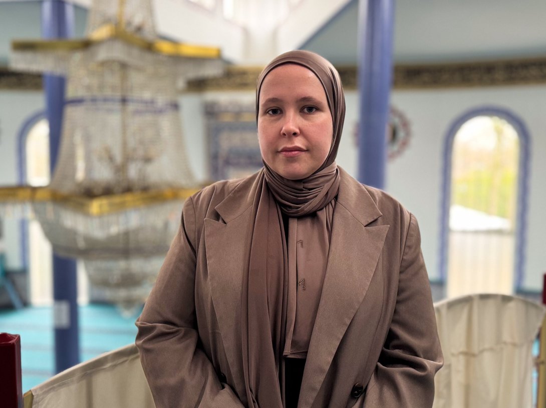 Zeynep (Ashana) Van de Weijer, a Dutch woman who converted to Islam, during an interview about her journey and its impact on her life, Tilburg, the Netherlands, Feb. 20, 2026. (AA Photo)