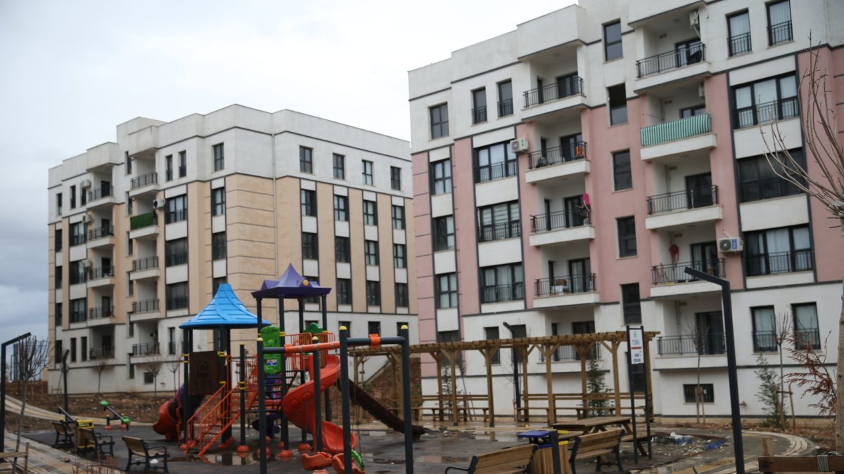 Newly constructed earthquake-resistant housing in Şanlıurfa, Türkiye, Feb. 11, 2026. (AA Photo) 