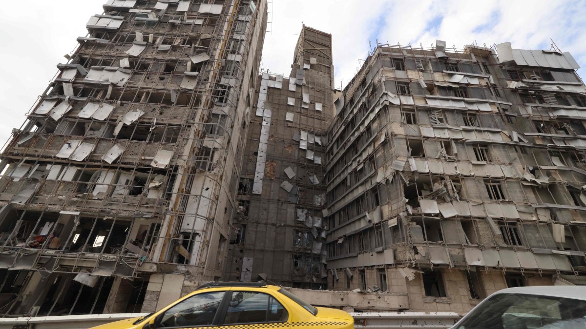 Damaged Gandi Hospital Tehran