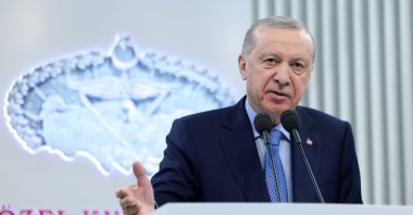 President Recep Tayyip Erdoğan speaks at the Special Operations Command in Ankara, March 4, 2026. (AA Photo)