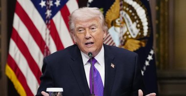 President Donald Trump speaks during a roundtable on the Ratepayer Protection Pledge in the Indian Treaty Room in the Eisenhower Executive Office Building near the White House in Washington, D.C., March 4, 2026. (EPA Photo)