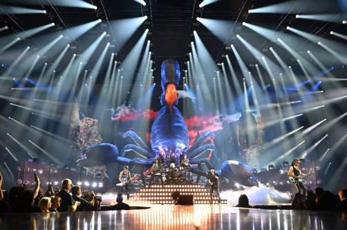 Scorpions kick off their “60th Anniversary – Coming Home World Tour” Las Vegas residency with a high-energy performance at Planet Hollywood Resort &amp; Casino in Las Vegas, Nevada, U.S., Aug. 14, 2025. (Getty Images Photo)