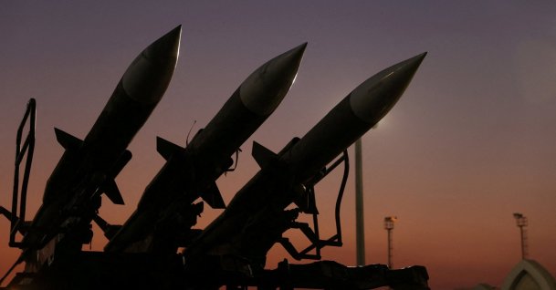 Iranian missiles are displayed at the IRGC Aerospace Force Museum in Tehran, Iran, Nov. 12, 2025. (Reuters Photo)