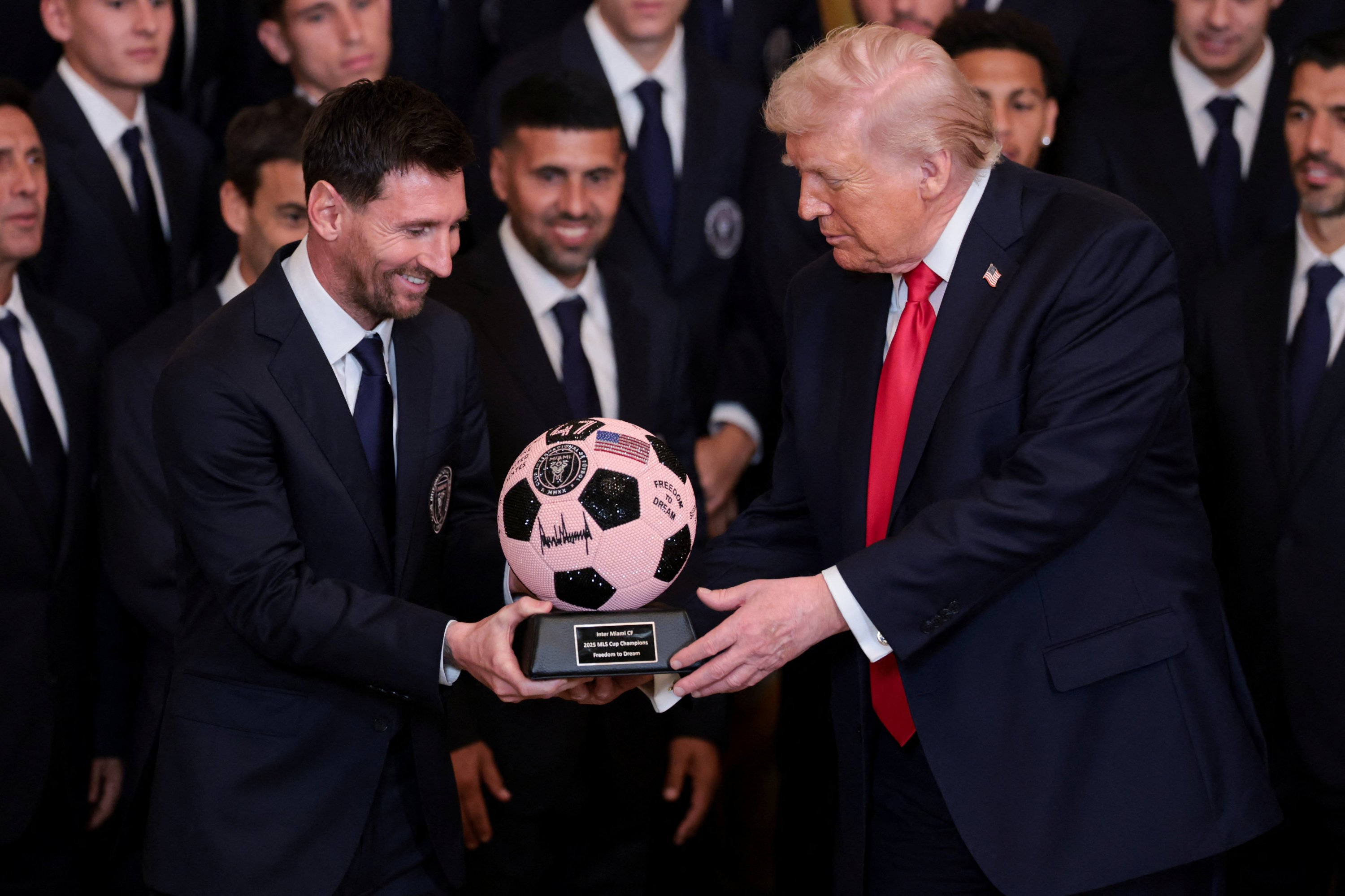 Trump honors Messi, Inter Miami at White House after MLS Cup win