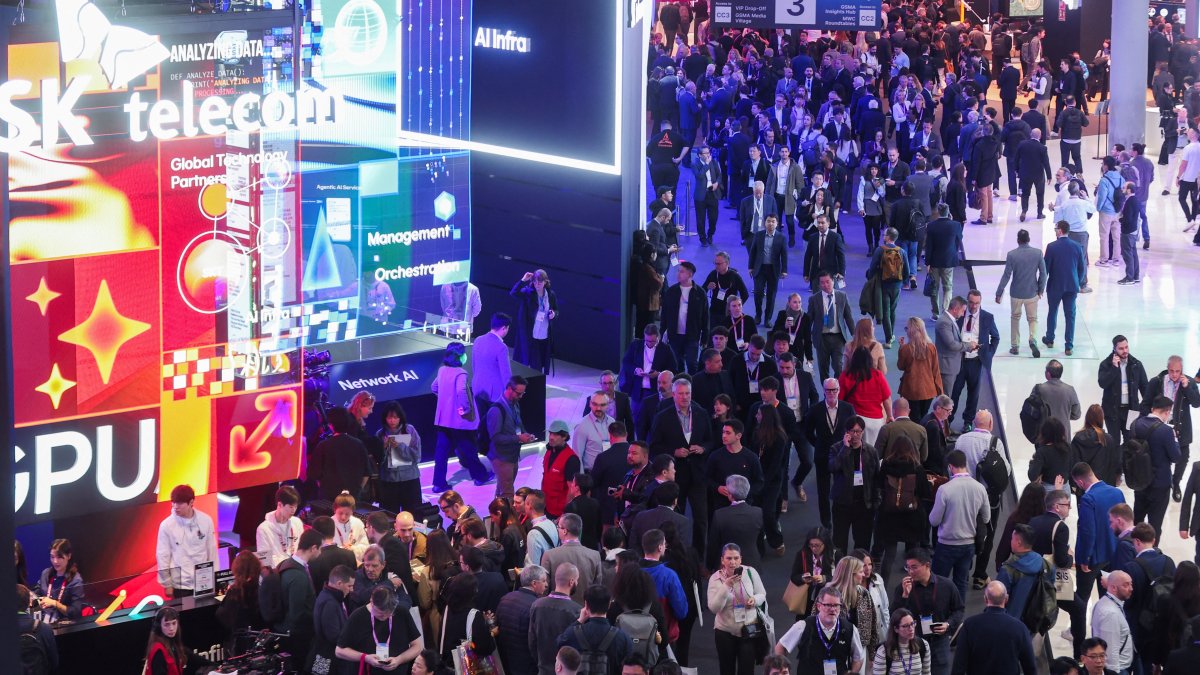 A general view of the Mobile World Congress trade show, Barcelona, Spain, March 2, 2026. (Reuters Photo)