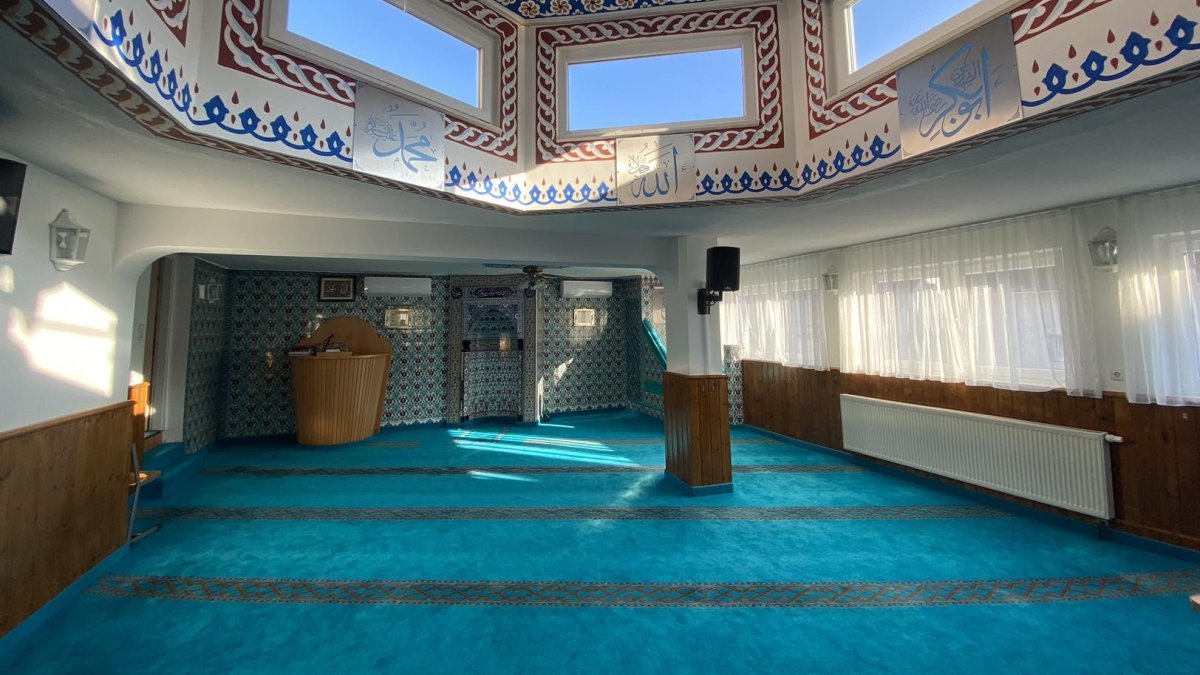 Interior of the mosque in Backnang, Germany, in this undated file photo. (DiTiB Backnang Eyüp Sultan Camii Facebook Page)