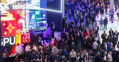 A general view of the Mobile World Congress trade show, Barcelona, Spain, March 2, 2026. (Reuters Photo)
