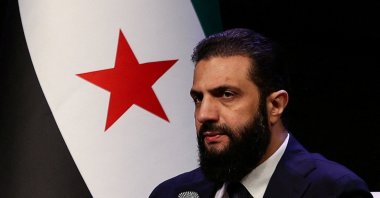 Syrian President Ahmed al-Sharaa attends a conference at the Conference Palace in Damascus, Syria, Feb.16, 2026. (Reuters File Photo)