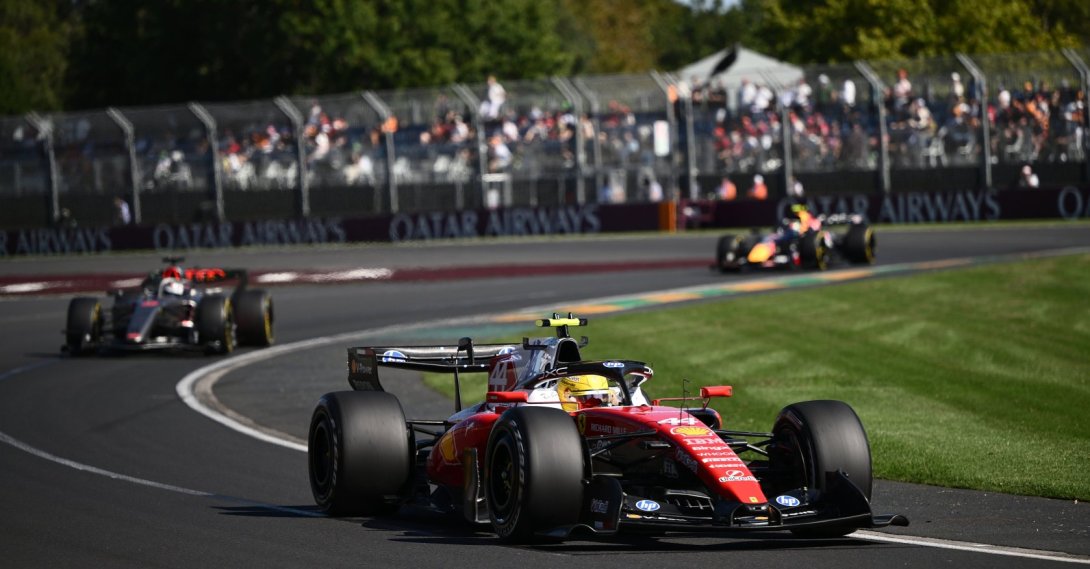 Ferrari's Lewis Hamilton during Free Practice Session Two for the 2026 Australian Grand Prix at Albert Park Circuit, Melbourne, Australia, March 6, 2026. (EPA Photo)