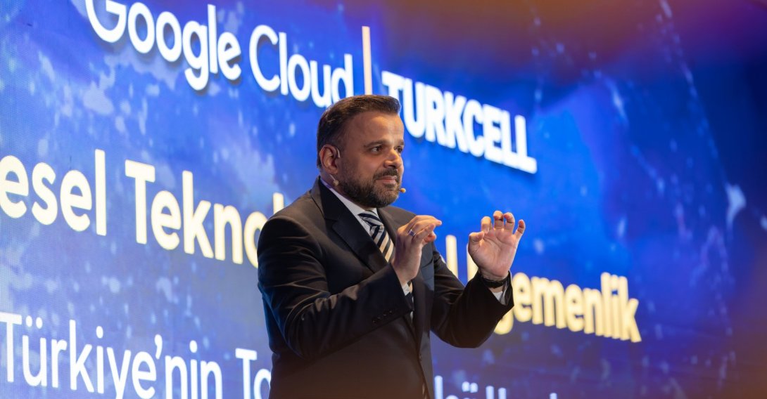 Turkcell CEO Dr. Ali Taha Koç speaks at a press conference in Istanbul, Türkiye, March 6, 2026. (AA Photo)