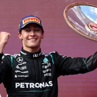 Mercedes' George Russell celebrates winning the Australian GP, Melbourne, Australia, March 8, 2026. (Reuters Photo)