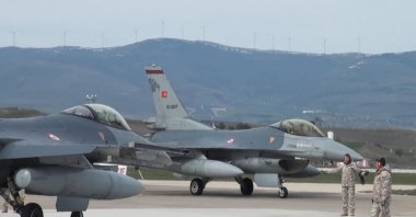 A Turkish Air Forces Command F-16 that took part in a Black Sea Training Flight, Ankara, Türkiye, March 8, 2026. (DHA Photo)